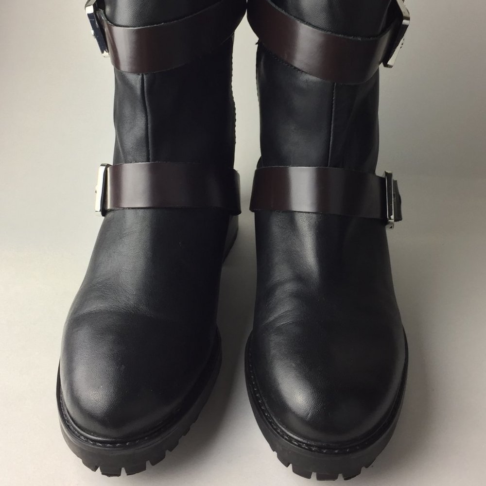 ZARA- Womens Boots- Black / Brown: Size 39: Leathe